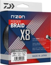 Daiwa N'Zon X8 Braid steel grey, 0.08mm, 5.00kg, 300m