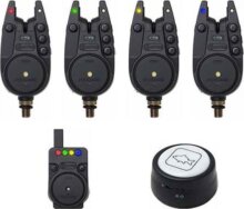 Prologic C-Series Pro elektromos kapásjelző szett 4+1+1 piros/zöld/sárga/kék