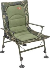 CZ Összkomfortos horgász fotel, 63x60x38/100 cm, Camou/Fleece