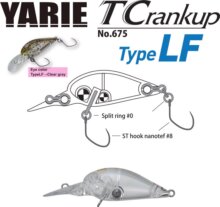 Yarie Jespa Yarie T-Crankup 675 Type Lf 3.5mm 2.6g C1 Clear