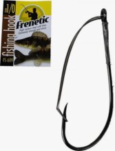 Frenetic horog FS609 black nikkel bokorugrú akadásmentes horog 2/0, 4db/csomag
