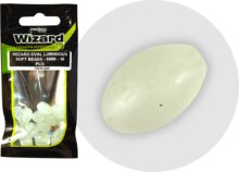Wizard Harcsázó Ovális Gumigyöngy Foszforeszkáló 8mm 10db