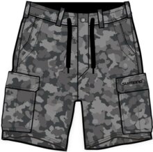 Shimano SHM Cargo Shorts Grey Camo L