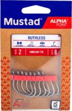 Mustad Ruthless Eyed, 3/0 6db/csomag