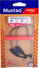 Mustad Infiltrator Weighted, 4/0, 3G 3db/csomag