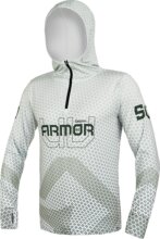 Delphin UV ARMOR 50+ Kapucnis hosszúujjú póló (Olive (XXL))