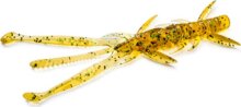FISHUP Shrimp 3.6" (7pcs.), #036 - Caramel/Green & Black