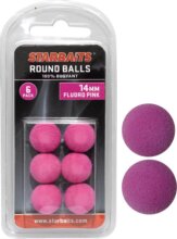 Starbaits Round Balls 14mm rózsaszín (lebegő golyó) 6db