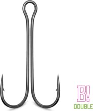 Kettes horog Delphin B! Double / 8db (4/0)