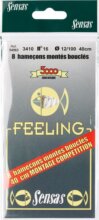 Sensas Előkötött horog Feeling 3410 Bronze 40cm 16/0,12 8db