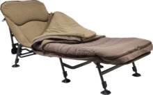 Starbaits Sleeping System Ágy+Hálózsák minden évszakra, 150 kg-os terhelhetőséggel, 8 lábas ággyal