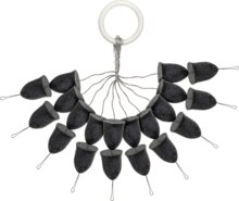 PZ Kúpos gumi stopper fekete, o8x10 mm, 20 db