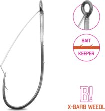 Delphin B! X-BARB WEEDL bokorugró cheburashka horog / 8db 2/0