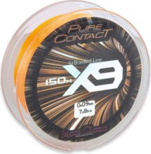 IRON CLAW Pure Contact X9 Orange fonott zsinór / 0,21mm / 150m / 17,00kg