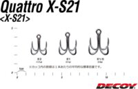 Négyágu Horog Decoy Quattro X-S21 #1 - JADABO