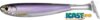Livetarget Slow-Roll Shiner Paddle Tail Silver/Purple 100 mm