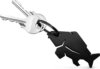 Delphin CARPENER Sörnyitós kulcstartó (Fekete)