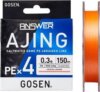 Gosen Answer Ajing PE X4 PE 0.3 150m 0.089mm Cocktail Orange