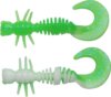 Berkley PowerBait PWRBT PWR Curly 40mm Sprng Grn/White gumihal