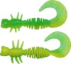 Berkley PowerBait PWRBT PWR Curly 40mm Sprng Grn/Snsne Ylw gumihal