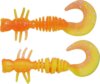 Berkley PowerBait PWRBT PWR Curly 40mm FL Orng/Snsne Ylw gumihal