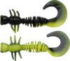 Berkley PowerBait PWRBT PWR Curly 40mm Black/Snsne Ylw gumihal