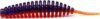 FISHUP Tanta 2.5" (8pcs.), #207 - Dark Violet/Orange gumiféreg
