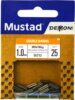 Mustad Double Barrel Sleeve- Black 1.5mm Black Nickel 25db/cs