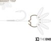 Delphin THE END Maggot Trap csonti rögzítő karika / 15 db (S)
