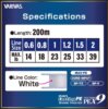Varivas Casting Max Power Pe X9 200m #0.6 14Lb High Visibility White