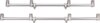 ANACONDA Gunmetal 4 Rod Goal Post Buzzer profi aluminium kereszttartó / 60cm