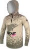 Delphin UV ARMOR 50+ Kapucnis hosszúujjú póló (Trout XXL)