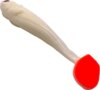 Alpha Tackle Avci OG / matt fehér / piros farokkal /9cm