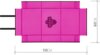 Pontymatrac peremmel Delphin DUOMAT QUEEN WOW (90x40x10 cm)