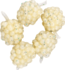FISHUP Berry 0.6" (5pcs.), #502 - White Mulberry