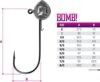 Jig fej tartóval Delphin BOMB! / 5db (2g-2)