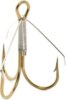 Mustad Weedless Treble 6 Bronze 5db/csomag