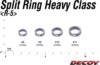 Kulcskarika Split Ring Decoy R-5 Heavy Class Silver 11 300lbs