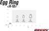 Kulcskarika Split Ring Decoy R-10 Egg Ring Silver 4 100lbs