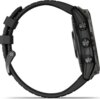 Garmin Fenix 7X Pro Solar, szürke, fekete szilikon szíjjal