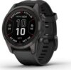 Garmin Fenix 7X Pro Solar, szürke, fekete szilikon szíjjal