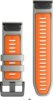 Garmin Óraszíj 26 mm szürke/narancs szilikon (QuickFit)