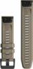 Garmin Óraszíj 22 mm sötét homokkő szilikon, fekete csat (QuickFit) Fenix 6