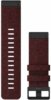 Garmin Óraszíj 26 mm piros nylon, fekete csat (QuickFit) Fenix 6X