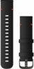 Garmin Óraszíj 22 mm fekete bőr, szürke csat (Quick Release) Vívoactive 4 130-200 mm