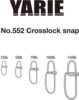 Yarie Jespa Kapocs Yarie 552 Crosslock Snap 70Lb