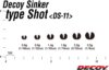 Ólom Decoy Ds-11 Sinker Type Shot 1.4g