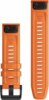 Garmin Óraszíj 22 mm narancssárga szilikon, fekete csat (QuickFit) Fenix 6