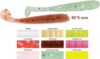 Trabucco Slurp Bait T-Shad Red Glitter 10db, plasztik műcsali