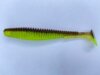 Fishup_U-Shad 4" 8Pcs. 203 - Green Pumpkin/Flo Chartreuse